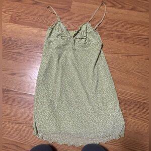 Green Floral Slip Dress